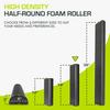ProsourceFit High Density Foam Rollers 18 Inches Firm Full Body Athletic Massager for Back Post Workout Trigger Point Black - Long. Stretching, Yoga,