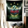 Rapid Vienna logo Wall Hanging Printed Fabric Blanket Decorative Tapestries for Bedroom Living Room Home Decor