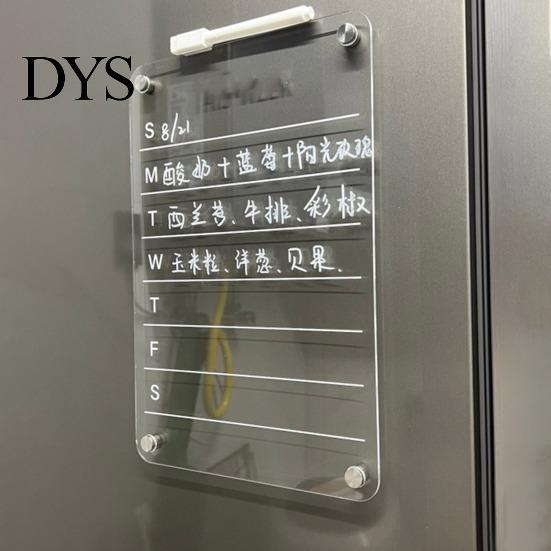 Magnetic Reminder Board Refrigerator Calendar Fridge Transparent Reusable Acrylic Family Planner Erase Household Organizer Whiteboard Multi-functional