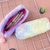 Case Pen Color Key Chain Plush Pencil Case Storage Bag Decoration Gift Kids