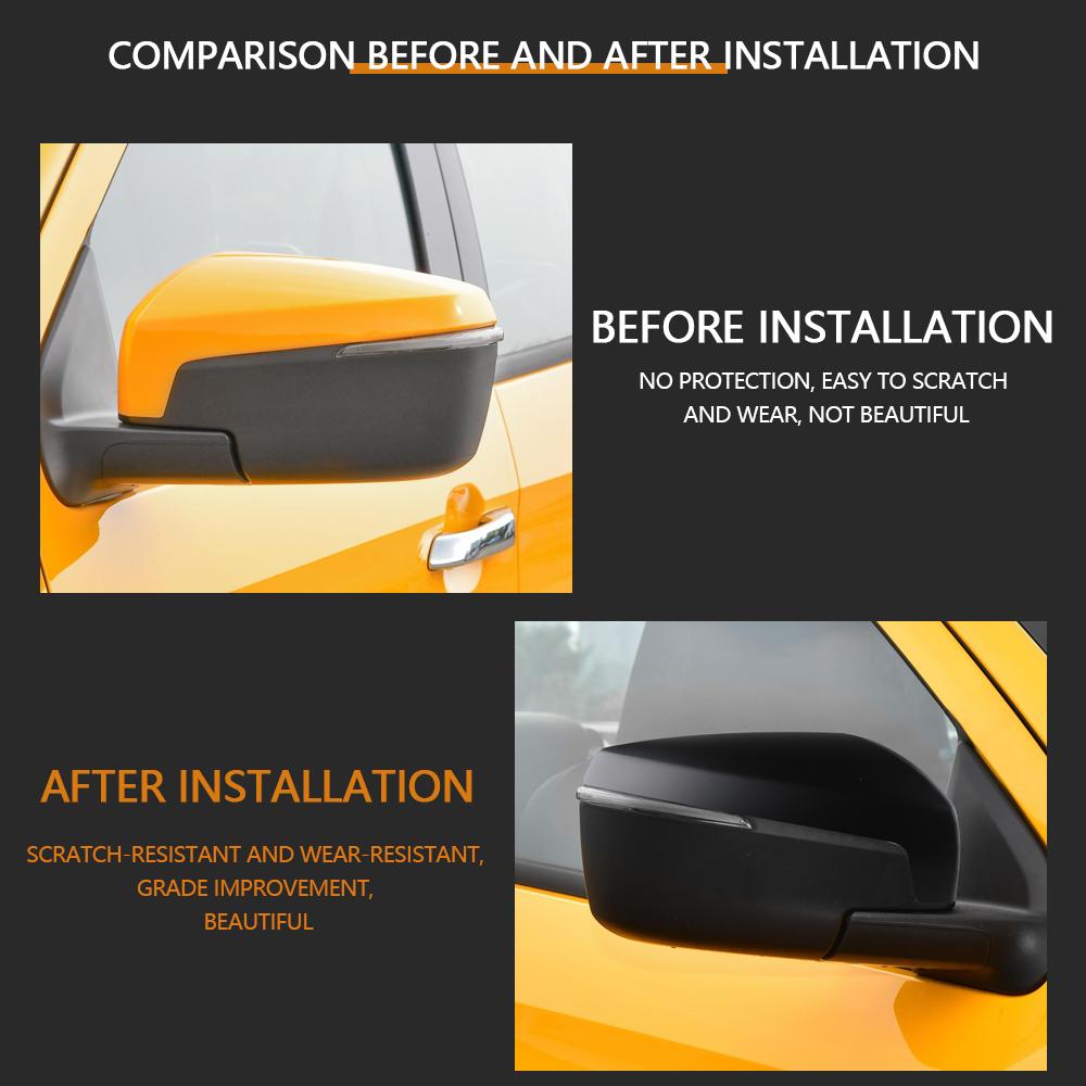 For Isuzu Dmax D-Max 2025 2025 2025 Rearview Mirror Cover 2Pcs/Set Side Mirrors Sticker Decoration Trim Styling Accessories