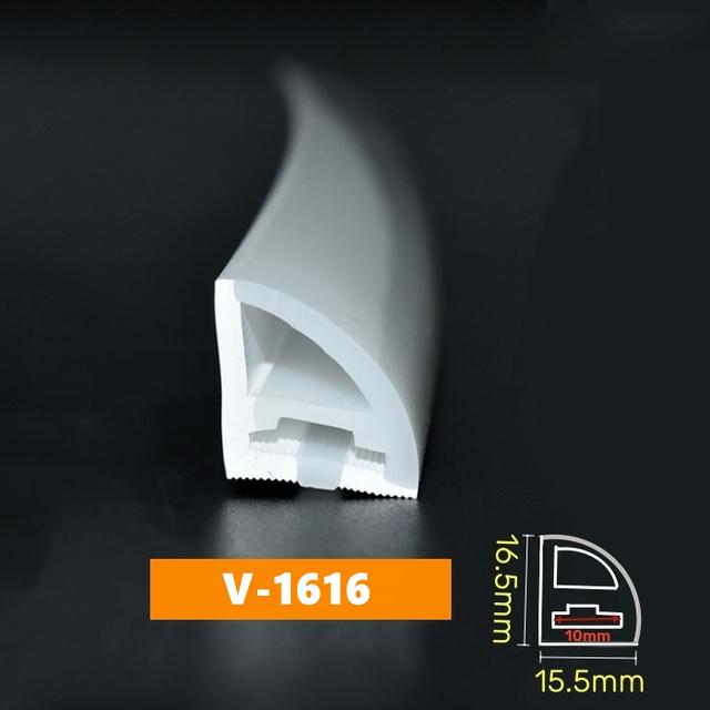 5m 1m LED Neon Rope Tube Recessed Thread-free Flexible Silicone Casing Strip Light IP67 Waterproof Soft Tape Decor Linear Lamp