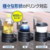 Seiwa WA110 Car Supplies, Drink Holder, Height Adjustment, AC Drink, Metal Black, Air Conditioner