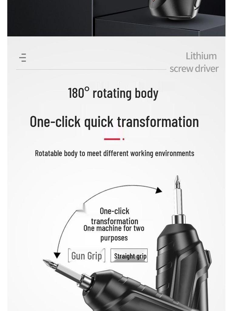 Rechargeable Mini Electric Screwdriver Drill - Fully Automatic Household Tool