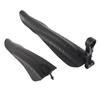 1 Pair Mountain Cycle Mudguard Plastic Black Front Rear Mudguard for Road Mountain Cycle