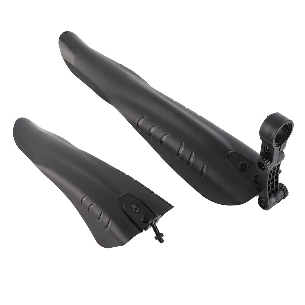 1 Pair Mountain Cycle Mudguard Plastic Black Front Rear Mudguard for Road Mountain Cycle