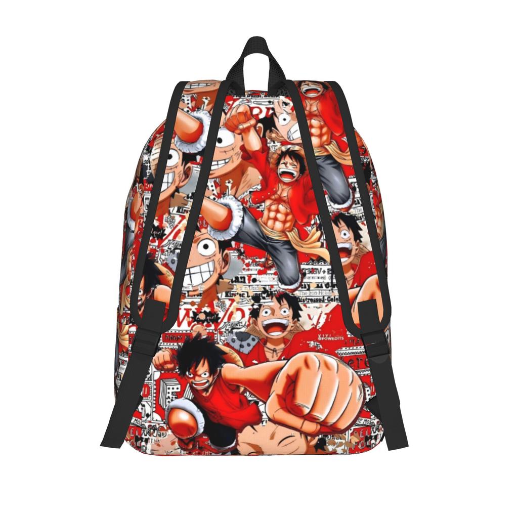 Anime One Piece Luffy Backpack for Men Women Casual High School Work Daypack Laptop Computer Shoulder Bag Lightweight