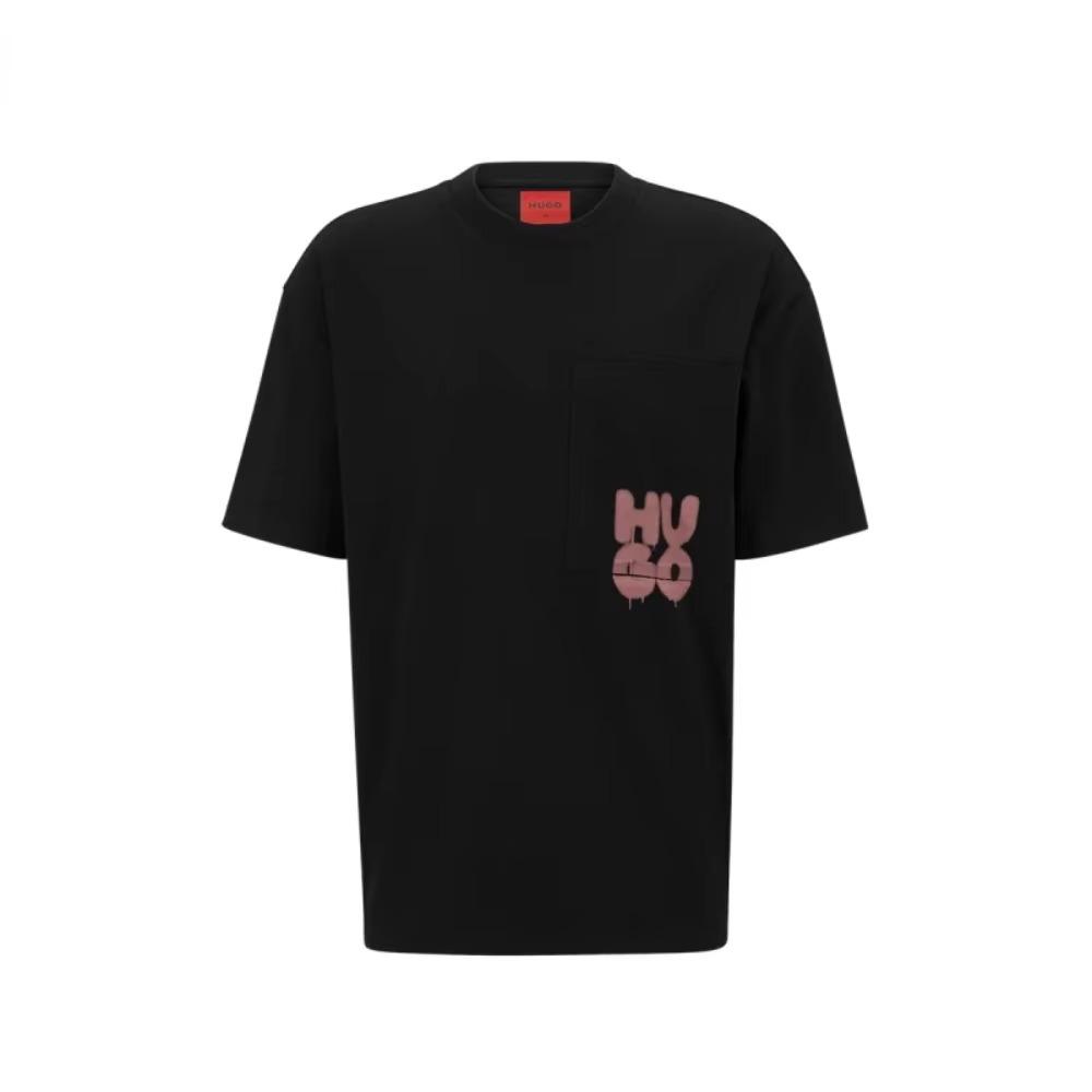 Hot Sale Summer Men Women T Shirt Designer Trend Tee HUGO Print Short Sleeve Cotton Tshirt Brand T-shirt Oversized Top Clothing