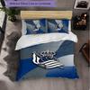 Biancheria da Letto a Tema Real Sociedad FC Set 3 Pezzi Copripiumino Biancheria da Letto Decorativa Per Camera Teen Decorazione Casa