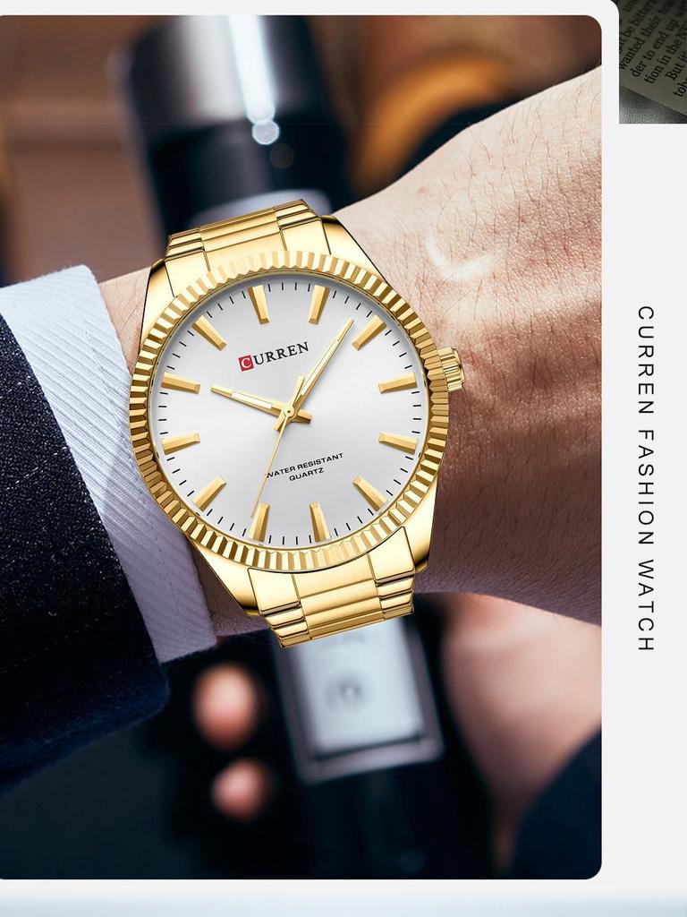 Curren 8425 Men's Classic Casual Business Quartz Watch with Steel Band