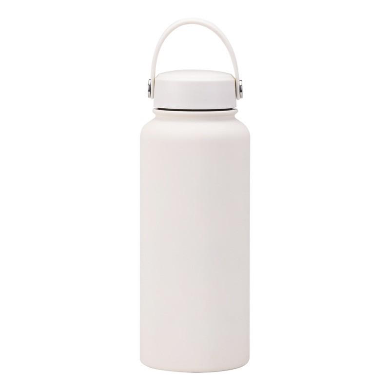 1L Stainless Steel Vacuum Insulated Water Bottle With Wide Mouth Portable Outdoor Sports Travel