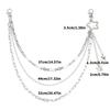 Multi Layer Star Design Pants Chain Alloy Body Jewelry Sturdy Secure Clasp For Casual Party Wear