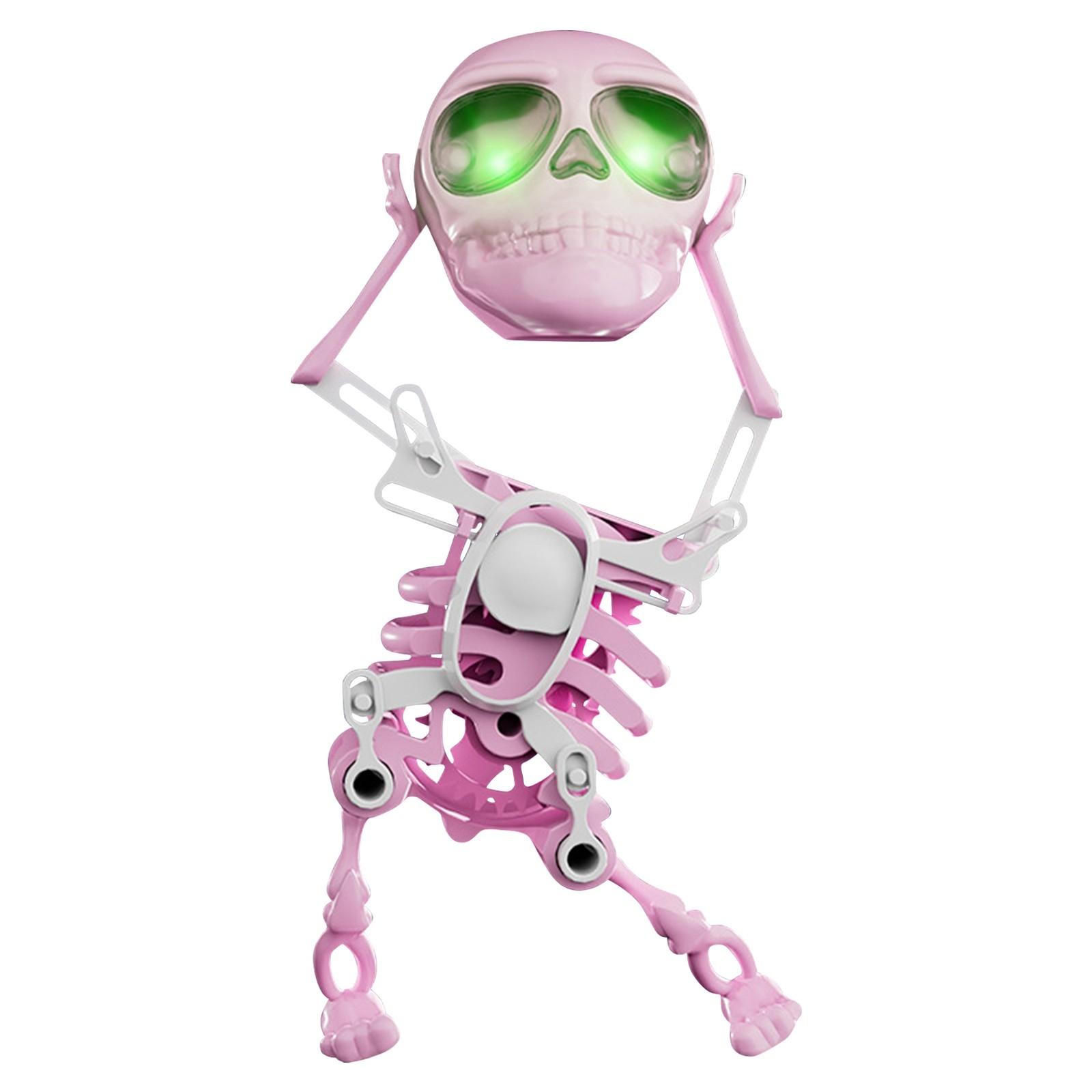 

Танцююча та розгойдуюча іграшка-скелет, Танцююча іграшка-скелет, Заводні танцюючі іграшки-скелети, Танцюючі іграшки для зняття стресу, Заводні настільні іграшки One Size білий