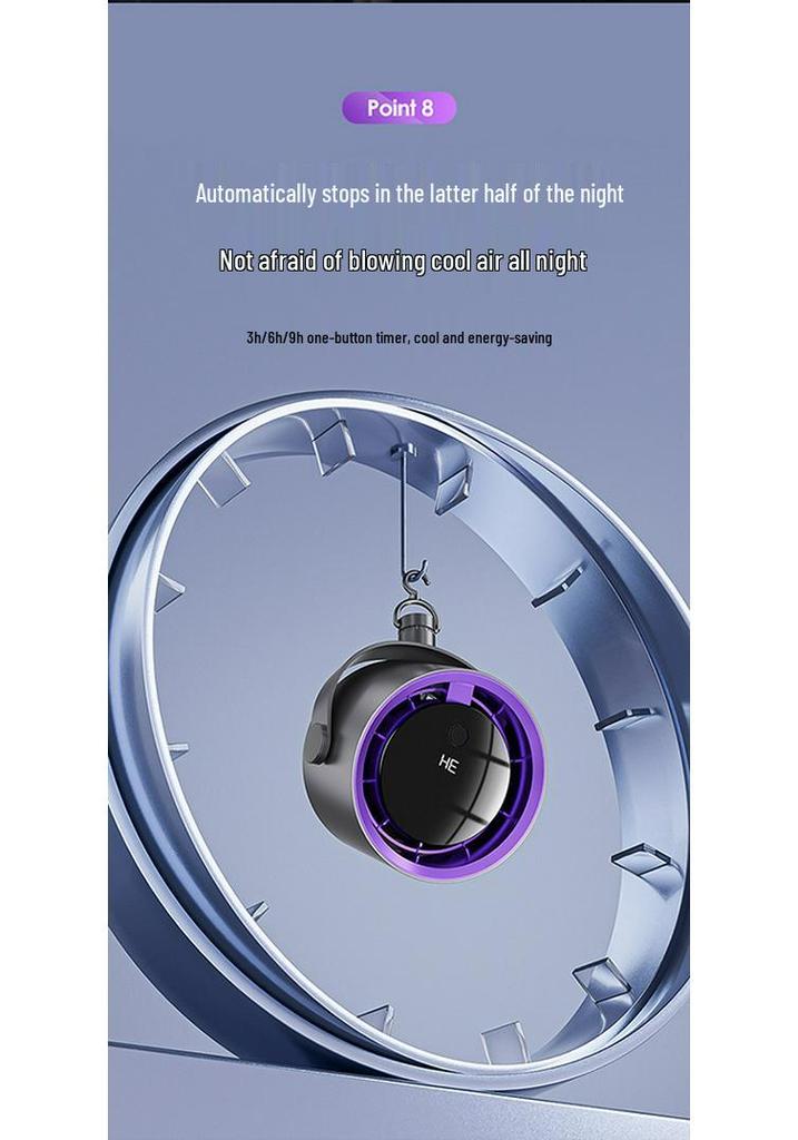 Compact Silent Desktop & Wall-Mount Fan - USB Rechargeable, Ideal for Home, Office & Dorm Use