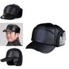 Warm And Cozy Men's Winter Ear Protection Hat Stylish Cotton Baseball Cap For Cold Weather