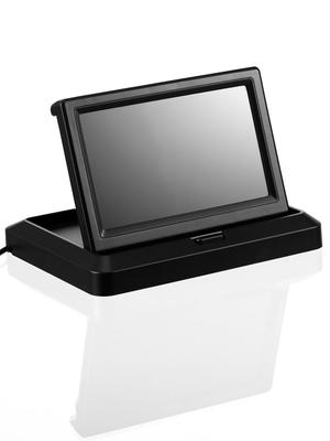 5" Car Monitor for Front and Rear Camera with 2 AV/RCA