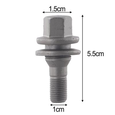 OEM 9817024580 4Pcs Wheel Fasteners Automotive Replacement Parts Easy Tallation Process Silver Metal Material For 206 207 308