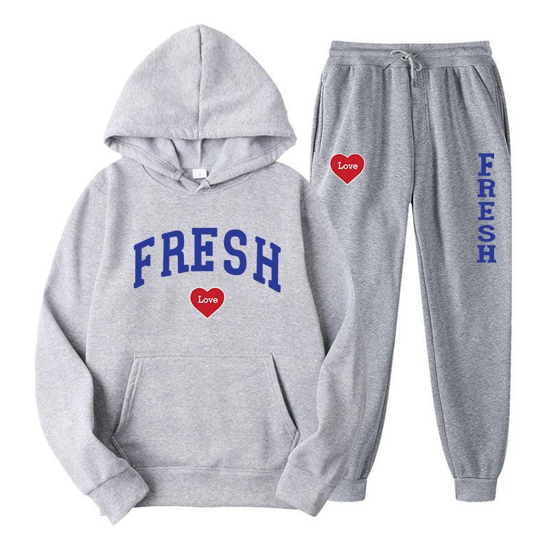 2025 Cross Love Heart Print Y2K Hoodie Sweatshirt Pullover - Plus Velvet Thickened Style