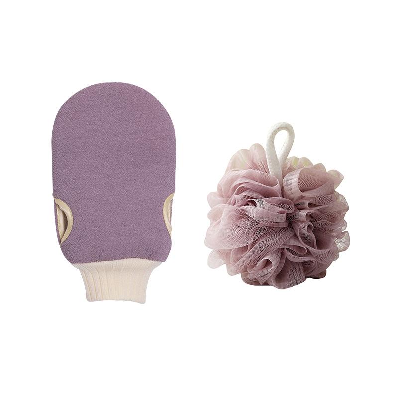 

3pcs/set Body Scrubber Set Back Scrubber Bath Glove Shower Brush Exfoliating Scrub Sponge Loofah Dead Skin Removal Bathing Tools