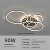 Modern Minimalist Gold Ring Ceiling Lamp for Living Room and Bedroom