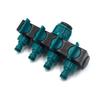 Séparateur tuyau d'arrosage 4 voies avec vannes indépendantes – plastique durable, joints caoutchouc