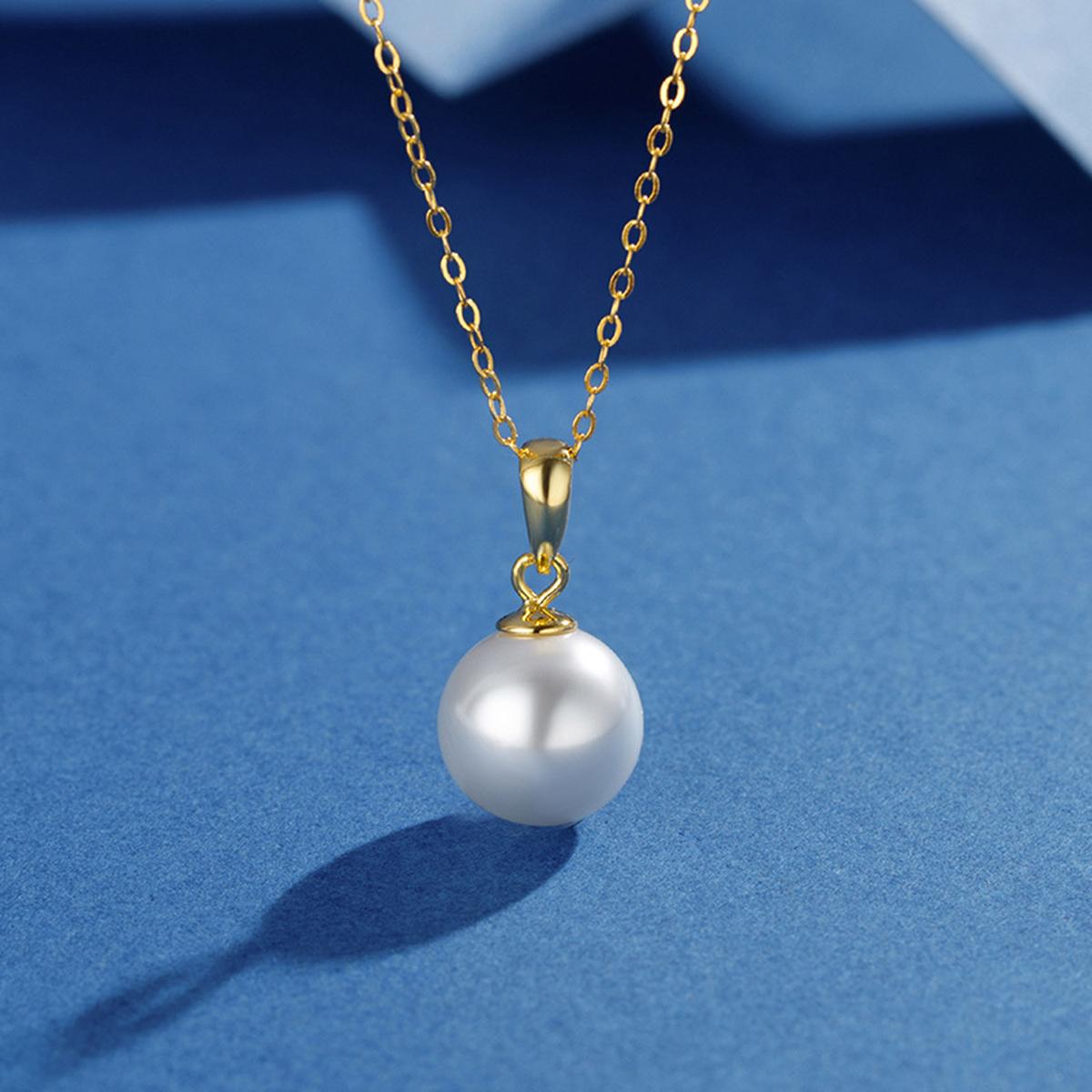 

Элегантное ожерелье с подвеской из искусственного жемчуга, подходящее для женских простых и модных украшений, является идеальным подарочным аксессуаром, подходящим для повседневной носки