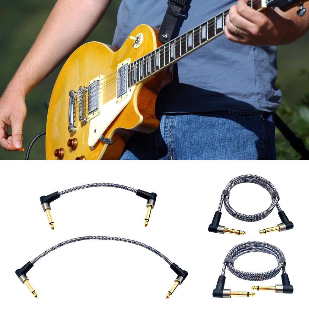 Guitar Patch Cable Replacement Guitar Pedal Cable Effect Cable No Noise Shielded Cable for Guitar Effect Pedals