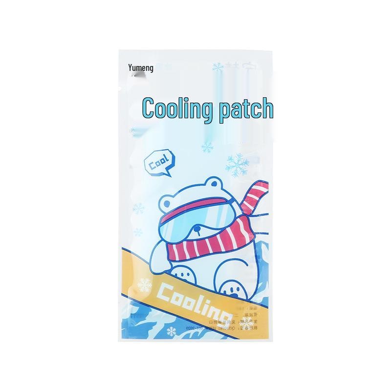 Cartoon Student Cooling Ice Patch – Fruit Flavor, Fever Relief for Summer & Military Training