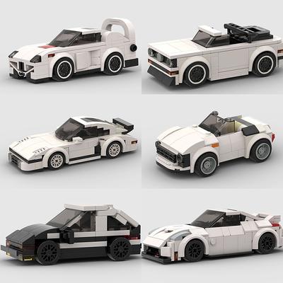 MOC Speed Racing Car City Sportmodell Bausteine DIY Stein Klassische Rallye Super Racer Fahrzeuge Weihnachtsgeschenk Technisches Spielzeug
