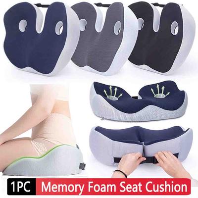 Ergonomic Car Seat Cushion Non Slip for Sciatica Back Support Memory Foam Prostate Cushion for Car Drivers Office Workers