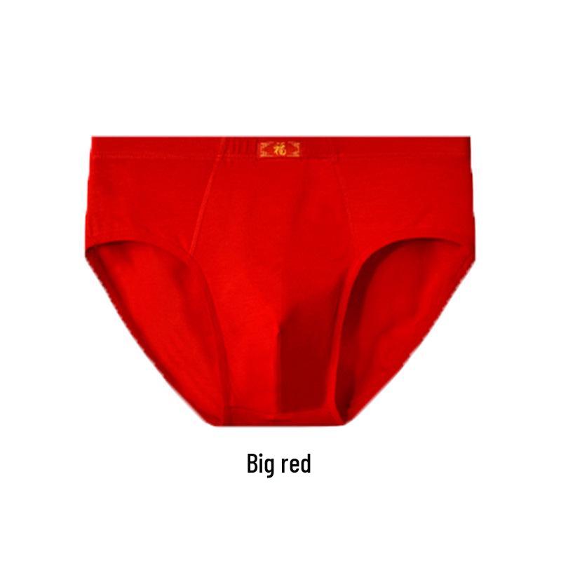 Men's Plus Size Breathable Mid-Waist Triangle Briefs for Bigger Individuals