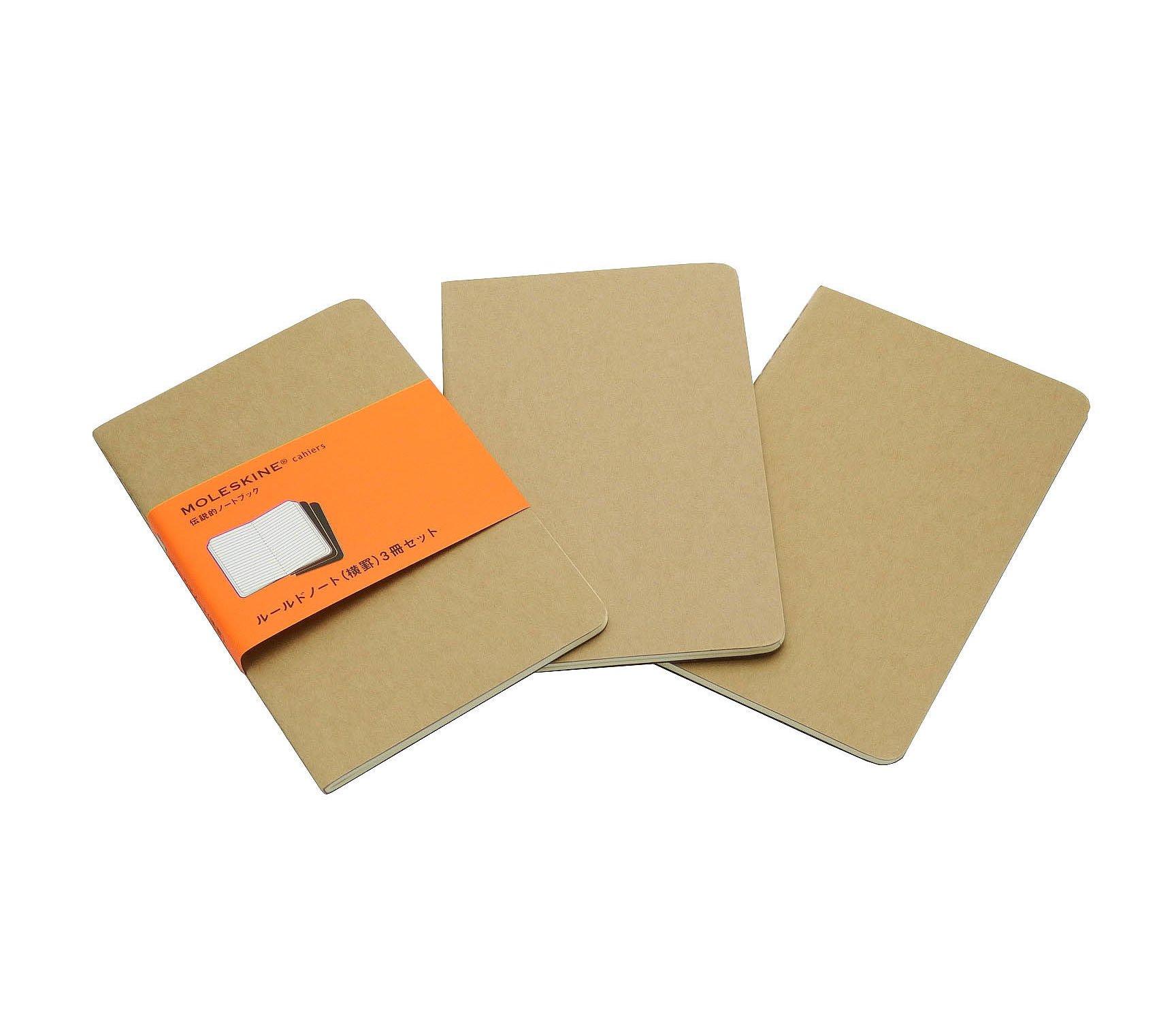 

Moleskine Notebook Cahier Journal Horizontal Ruled QP411 PKT Kraft