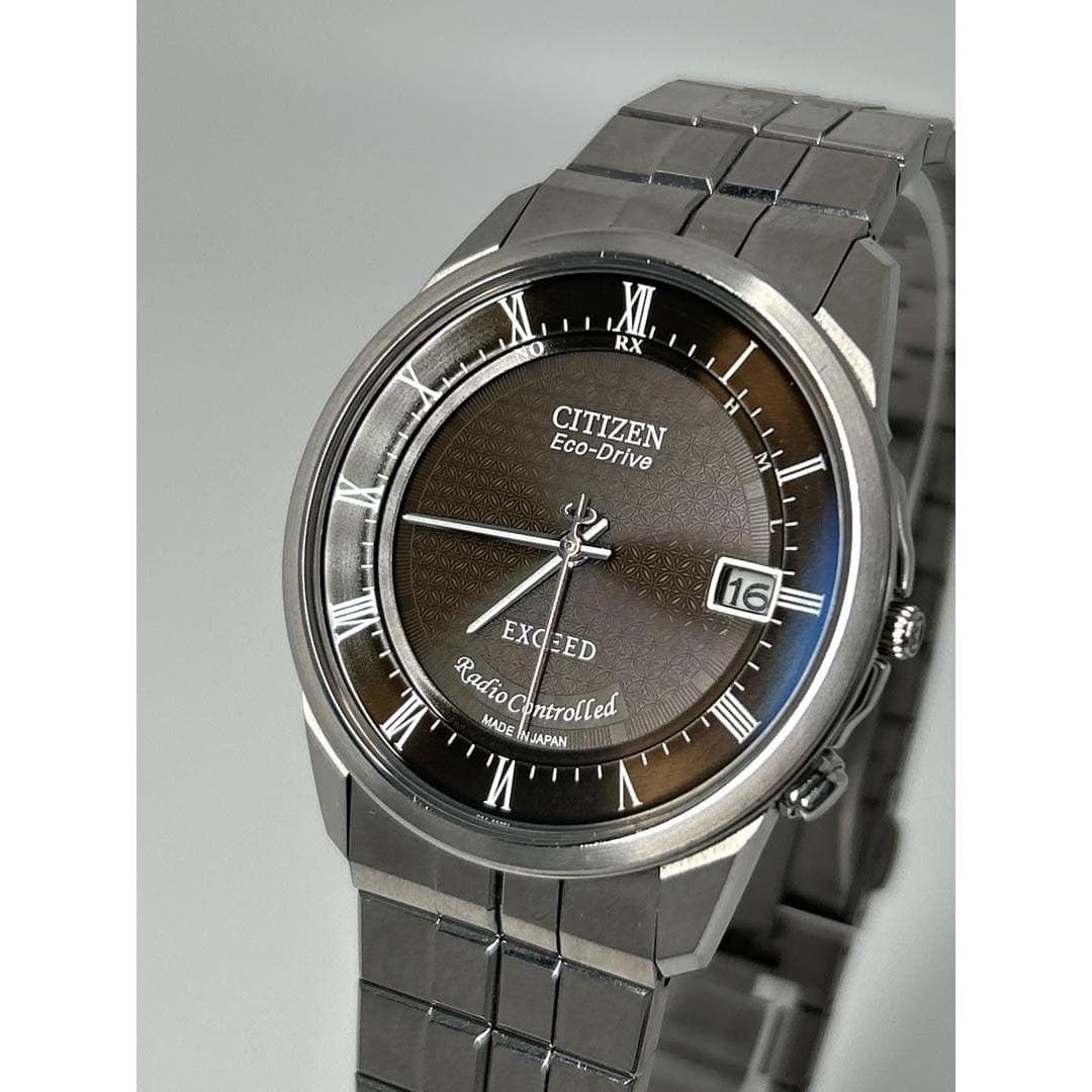 Fudo CITIZEN EXCEED Eco-Drive Роскошная линия Радио-солнечные Солнечные Exceed Citizen Eco-Drive