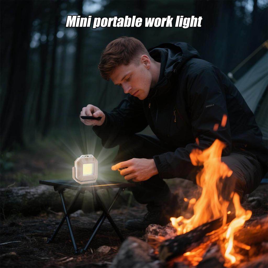 Rechargeable Lights For Camping Magnetic Outdoor Camping Light Bright Waterproof USB Charging Lamp For Workshop Fishing Outdoor