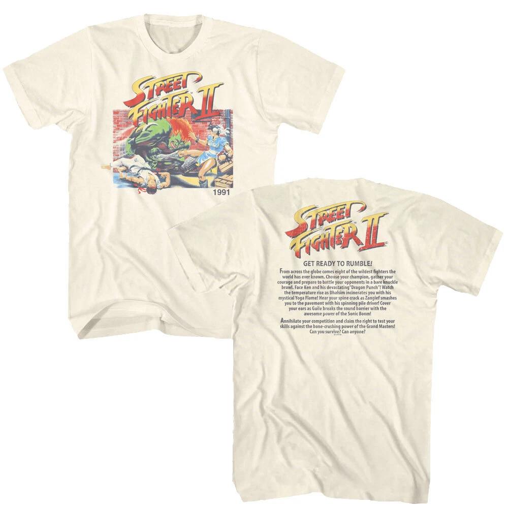 Street Fighter II From Across The Globe Get Ready To Rumble Men s T-Shirt 4XL