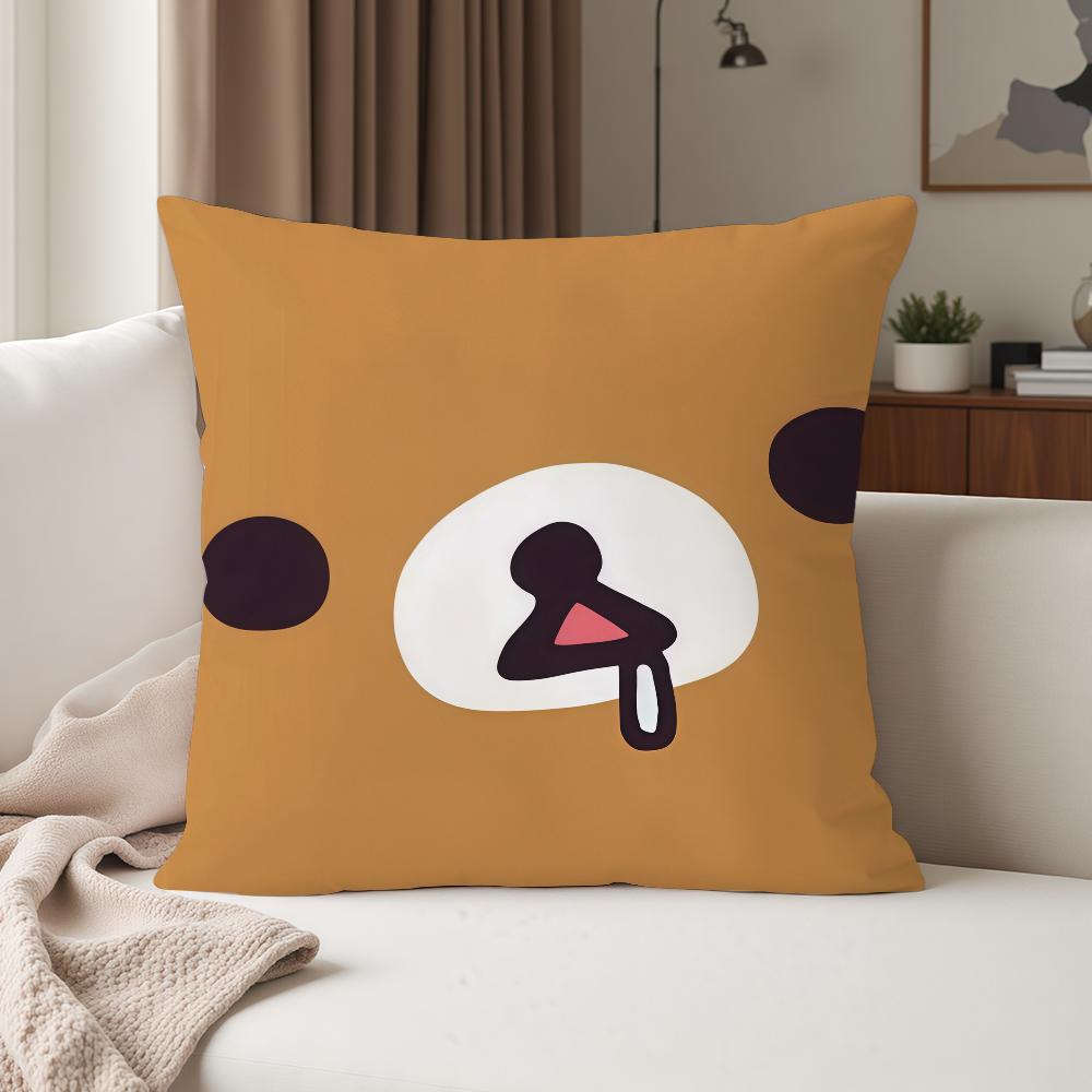 Cartoon Rrilakkuma Anime Pillow Case Suitable For Bedrooms Living Rooms Cars Home Decoration