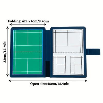 Badminton Coaching Board Tactical Magnetic Clipboard Whiteboard for Coaches Field Tactics Dry Erase for Training & Game Day