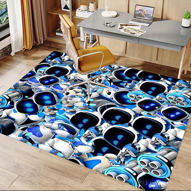 Robotic Dreams Unfold Carpet For Playroom Bedroom Living Room Sofa Home Decorkids Game Area Rug Nonslip Floor Mat