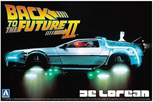 Aoshima Bunka Kyozai Movie Mecha Series No. 9 Back to the Future DeLorean Part II 1/24 Scale Plastic Model