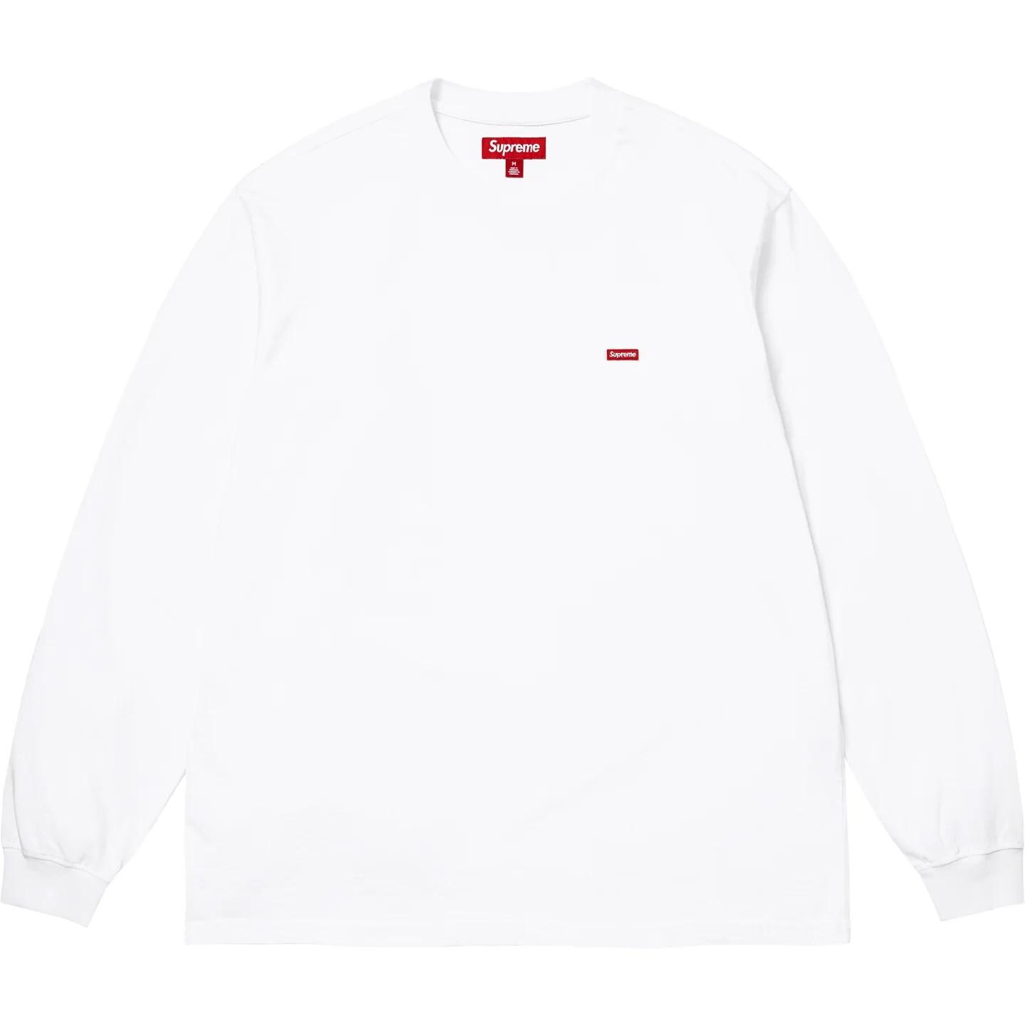 Футболка Supreme с длинным рукавом Small Box (26SS) Белый XL