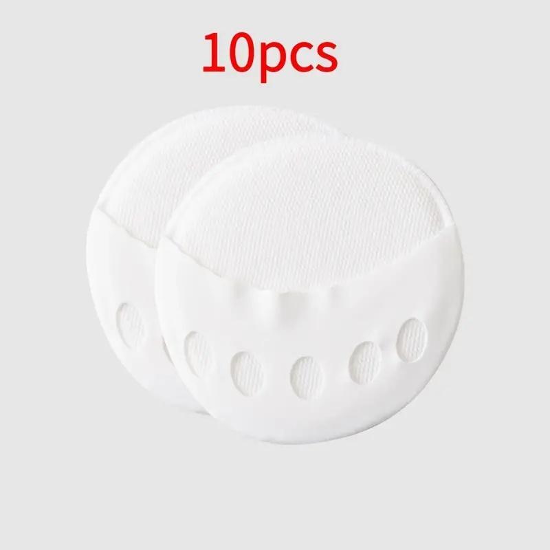 

10 пар невидимых комфортных носков с дышащей подушечкой и нескользящей поддержкой | Разделители пальцев для туфель на каблуке и ботинок белый