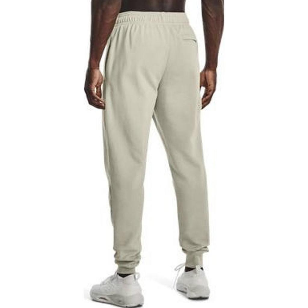 Under Armour Logo Print Elastic Waist Loose Fit High Waist Fleece Joggers Men Bottoms Brown 1357128-290