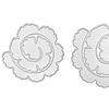 2ks/sada Forma na šablony Potřeby pro vlastní výrobu Scrabooking z uhlíkové oceli Spirálové dekorace Květina Kovová vyřezávací matrice pro domácnost