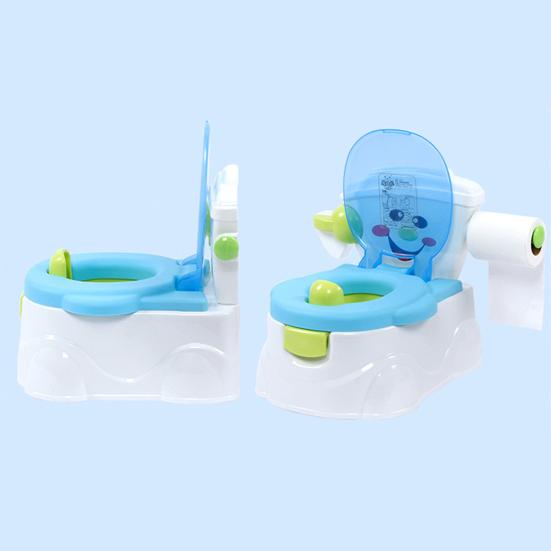 Children Toilet with Lid Detachable Drawer Separation Type Large Capacity Outdoor Portable 3-in-1 Toddler