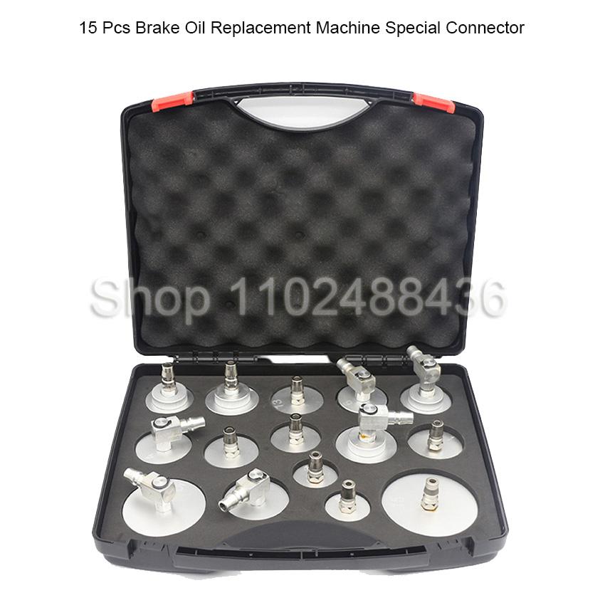 

Special Joint Adapter For Car Brake Oil Change Machine Complete Set Of Automobile Brake Fluid Change Tool 15Pcs