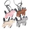 1PC/2PCS Ornament Mobile Phone Pendants Keychains Gifts For Cat Lovers Cartoon Shape Clothing Accessories Multicolor