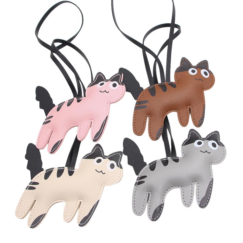 1PC/2PCS Ornament Mobile Phone Pendants Keychains Gifts For Cat Lovers Cartoon Shape Clothing Accessories Multicolor