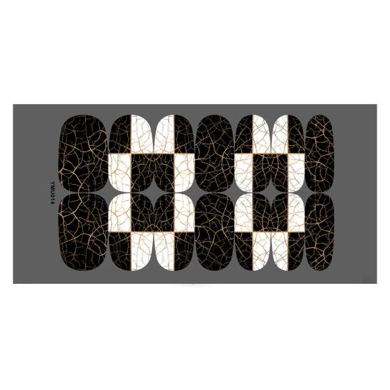 Leuchtende Halloween-Nagelfolien in lebendigen Farben. Modische Nagelkunst. Leicht zu bedienende, selbstklebende Maniküre-Nagelfolien.