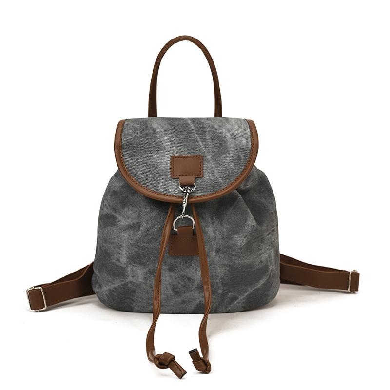 1Pc Korean Version of Retro Casual Foreign Style Backpack for Women's Autumn Fashion and Light Leisure Commuting Small Backpack