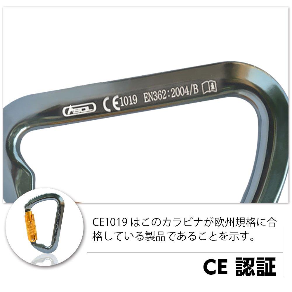 Carabiner for Mountain Auto Lock with Safety Carabiner 30KN D CE Easy To Made of Aluminum Ultra Outdoor 3 Piece Set Climbing, (Automatic) Ring, Ring,